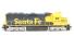 GP50 EMD 3849 of the Santa Fe - digital sound fitted