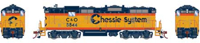 GP7 EMD 5844 of the Chessie System (C&O) - digital sound fitted