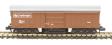 Bogie track cleaning wagon in BR Railfreight bauxite