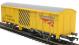 Track cleaning wagon in Network Rail yellow
