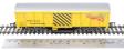 Track cleaning wagon in Network Rail yellow