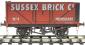 7 plank open wagon "Sussex Brick Company, Horsham" - weathered