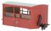 4-wheel Ffestiniog 'Bug Box' observation coach 'Zoo Car' in FR plain red (1970s/80s condition)