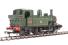 Class 14xx 0-4-2T 1444 in BR Lined green with early emblem