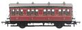 4 wheel composite (1st/3rd) in Midland Railway Crimson Lake - Sold out on pre-order