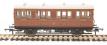 4 wheel composite (1st/3rd) 233 in LBSCR umber - with working lighting