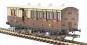 6 wheel brake 3rd 154 in GWR chocolate and cream - with working lighting