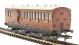 6 wheel brake 3rd 185 in LBSCR umber - with working lighting