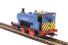 Andrew Barclay 0-4-0ST 14GÇ¥ 2069 GÇ£Little BarfordGÇ¥ in Acton Lane Power Station blue with wasp stripes