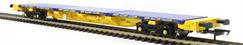 FEA-S intermodal wagon 640921 in GBRf/Metronet yellow with track panel carrier