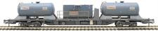 Rail Head Treatment Train 'Water Jet' with 2 wagons and water jetting modules - weathered