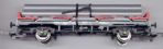 SAA 45 ton steel bolster carrier wagon with pipe load - 40385