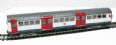 London Underground 1959 4-car tube stock in London Transport "Northern Line" white with red doors - non-motorised dummy set
