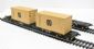 Twinset of Intermodal bogie wagons with two 20ft containers "MSC"