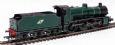 Irish N class 2-6-0 loco and tender in CIE green (unboxed)