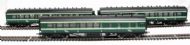 Irish panelled coaches in CIE green (unboxed) - Pack of 3
