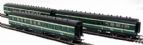 Irish panelled coaches in CIE green (unboxed) - Pack of 3
