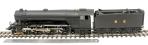 Class A3 4-6-2 unnumbered with single chimney, standard dome and unstreamlined corridor tender in LNER black 1941-1946