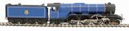 Class A3 4-6-2 unnumbered with single chimney, banjo dome and unstreamlined corridor tender in BR Express blue 1949-1952