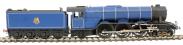 Class A3 4-6-2 unnumbered with single chimney, banjo dome and unstreamlined non-corridor tender in BR Express blue 1949-1952