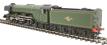 Class A3 4-6-2 unnumbered with double chimney, banjo dome and unstreamlined non-corridor tender in BR green with late crest