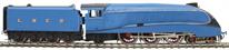 Class A4 4-6-2 unnumbered with single chimney and unstreamlined corridor tender in LNER Garter blue 1938-1941 & 1946-1948