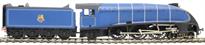 Class A4 4-6-2 unnumbered with single chimney and unstreamlined corridor tender in BR Express blue 1949-1952