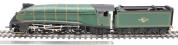 Class A4 4-6-2 unnumbered with double chimney and unstreamlined corridor tender in BR green with late crest 1958-1966