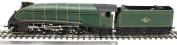 Class A4 4-6-2 unnumbered with double chimney and streamlined non-corridor tender in BR green with late crest 1958-1966