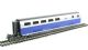 HST 'TGV Duplex' intermediate coaches of the French SNCF in blue & silver livery Epoch IV - Pack of 3