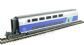 HST 'TGV Duplex' intermediate coaches of the French SNCF in blue & silver livery Epoch IV - Pack of 3