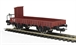 Flat wagon with brakemans cabin in FS brown livery