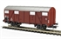 Closed wagon in DB brown livery