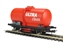 Rail cleaning wagon in Ultra Clean red livery