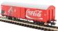 4 wheel closed wagon "Coca Cola - Christmas"