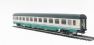 Express train 1st class UIC-Z type coach of the Italian FS in XMPR Trenitalia livery (alt running number) Epoch V 