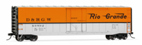 50' Sliding-door Box Car in Denver & Rio Grande Western Railroad orange & silver - version 1 - running number TBC