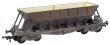 ICI Hopper wagon 19033 in battleship grey body, underframes & bogies with PHV TOPS panel (no backing) - weathered. 1973 - 1992