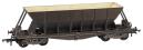 ICI Hopper wagon 19011 in battleship grey body, underframes & bogies with PHV TOPS panel (black backing) - weathered. 1973 - 1992