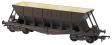 ICI Hopper wagon 19011 in battleship grey body, underframes & bogies with PHV TOPS panel (black backing) - weathered. 1973 - 1992