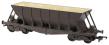 ICI Hopper wagon 19052 in battleship grey body, underframes & bogies with PHV TOPS panel (black backing, no ICI lettering) - weathered. 1992 - 1997