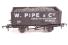 7-plank private owner wagon "W.Pipe & Co, Ipswich". No.20. Limited edition of 200 produced in October 2008