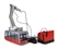 Single cable car in red. Hand operated