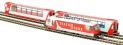 "Glacier Express" starter train set with Ge 4/4 locomotive, two coaches, oval of track and controller