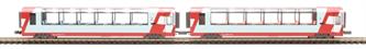 "Glacier Express" train pack with Ge 4/4 electric locomotive and two panorama coaches