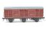 LMS Diagram 1873 6 wheel milk van 38520 in LMS lined crimson lake - scratchbuilt