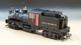Shay 50t 2-truck geared locomotive 10 in Sugar Pine Lumber black - digital sound fitted