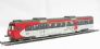 Class RBDe 566080 3 car EMU of the Swiss Sudostbahn in red & grey livery