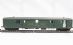 Light steel baggage coach of the Swiss SBB in green livery Epoch III