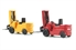 Pack of two Forklifts - 1 red & 1 yellow